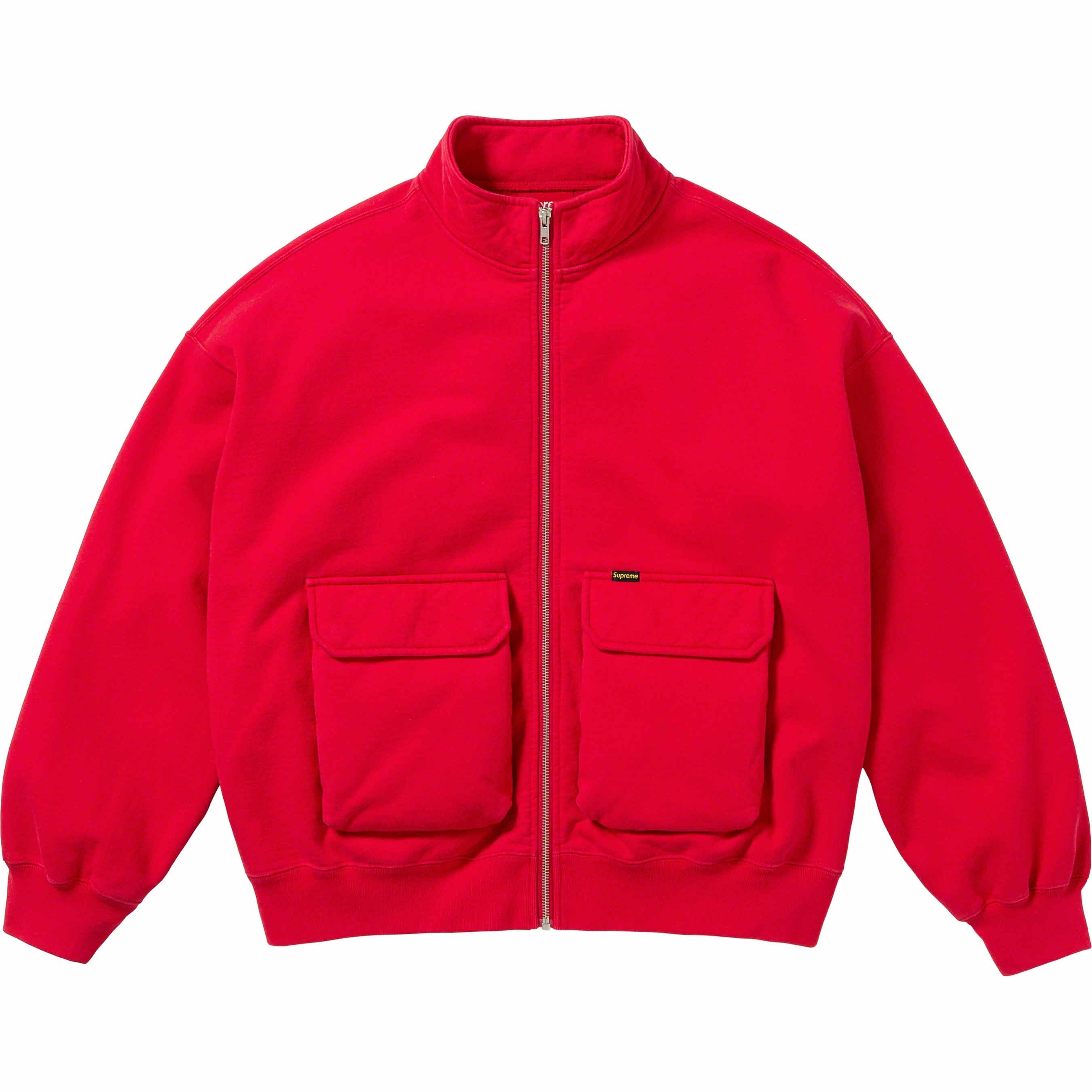 Cargo Pocket Zip Up Sweatshirt view 8